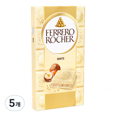 페레로로쉐 초콜릿 바 화이트, 90g, 5개