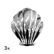 위글위글 Shell 헤어브러쉬, Silver, 3개