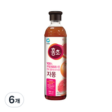 청정원 홍초 자몽, 900ml, 6개