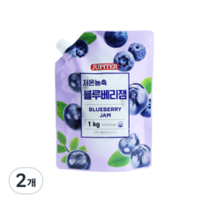 쥬피터 블루베리 리플잼, 1kg, 2개