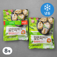 풀무원 얇은피 꽉찬속 땡초만두 (냉동), 400g, 8개