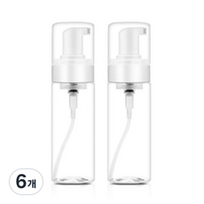 리얼피키 버블 거품 펌프 용기 60ml, 6개, 투명