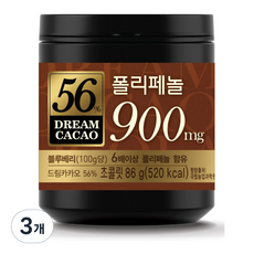 롯데웰푸드 드림 카카오 56% 초콜릿, 3개, 86g