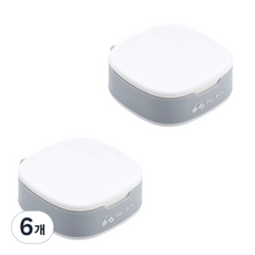한별나라 휴대용 알약 보관 케이스 화이트, 6개