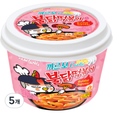 삼양 까르보 불닭떡볶이, 179g, 5개