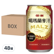 金車 噶瑪蘭麥汁, 24罐, 非酒精性飲料, 48罐, 310ml