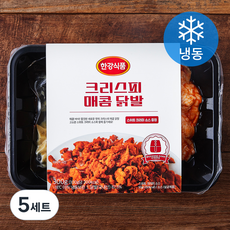한강식품 크리스피 매콤 닭발 300g + 스위트 크리미 소스 50g 세트 (냉동), 5세트