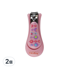 Nuby 安全指甲剪, 顏色隨機, 2支