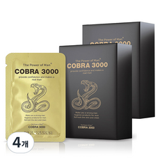 남자의 힘 코브라 3000 휴대용 수용성 마사지젤 10p, 30g, 4개