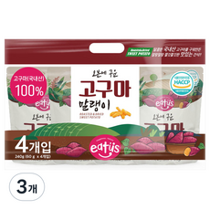 이더스 오븐에 구운 고구마 말랭이 4p, 240g, 3개