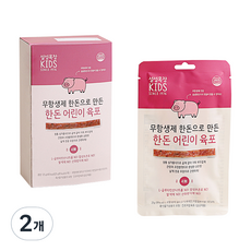 설성목장 무항생제 한돈으로 만든 한돈 어린이 육포, 돼지고기 육포맛, 2개, 125g