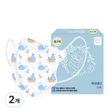 IDAHUM 새부리형 캐릭터 마스크 어린이용, 10매, 2개, 돌고래