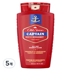 올드스파이스 캡틴 센트 오브 베르가못 바디워시 캡틴향, 473ml, 5개