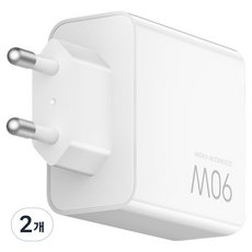 샤오미 90W 3포트 1A2C 충전기, 화이트, 2개