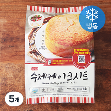 장가네제과 수제 화이트 케이크시트 3호 (냉동), 400g, 5개