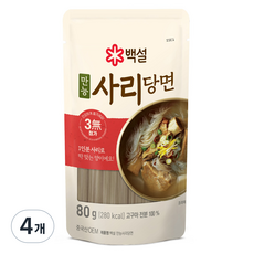 백설 만능 사리당면, 4개, 80g