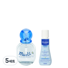 무스텔라 무스티 무알콜 베이비 향수 50ml + 이드라 베베 노린스워터 50ml 세트, 5세트, 향수 + 노린스워터