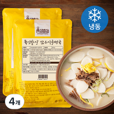 뚝심밥상 한우사골 떡국 (냉동), 600g, 4개 - 앤쿡어린이한우사골