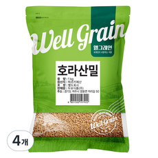 웰그레인 호라산밀, 1kg, 4개