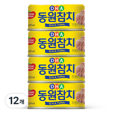 동원참치 DHA 참치 통조림, 135g, 12개