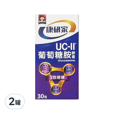 QUAKER 桂格 康研家 葡萄糖胺膠囊, 30顆, 2罐