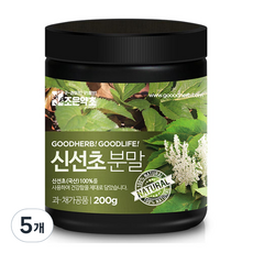 조은약초 신선초가루, 5개, 200g