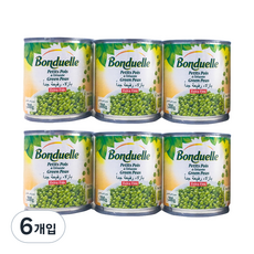 봉듀엘 완두콩통조림 3p, 600g, 6개