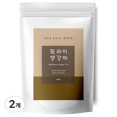 유리아 도라지 생강차 삼각티백, 2개, 30개입, 1.5g