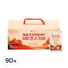 바로푸드 레알 프리미엄 ABC 주스즙 100, 90개, 80ml
