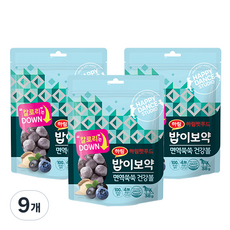 하림펫푸드밥이보약 면역쑥쑥 건강볼 반려견 간식, 블루베리, 38g, 9개