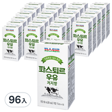 Pasteur 專用牧場 1級A低脂牛奶, 190ml, 96入