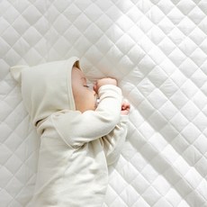보웰 숨쉬는 순면 방수요 아기 방수패드, 그레이, 1개