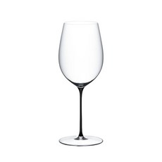 RIEDEL Superleggero 霧黑梗 Bordeaux 紅酒杯, 無鉛水晶玻璃, 890cc, 1個