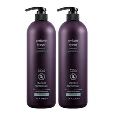 아브카 퍼퓸 대용량 샴푸 화이트머스크향, 1000ml, 2개
