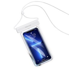 OMG 游泳潛水防水手機袋 IPX8防水等級, 白色, 1個