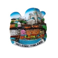 세계 여행 컬렉션 냉장고 자석, R10 북유럽 핀란드 헬싱키