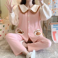 에스텔라 임산부 레이스 세라넥 발바닥 포켓 잠옷