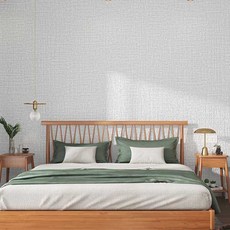 피어니스트 셀프도배 접착 롤 벽지, 라이트그레이