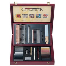 CRETACOLOR 藝術精選綜合素描工具53件套40060, 混色, 1套