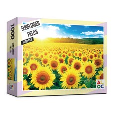 ALOC 해바라기 들판6 직소퍼즐 AL3005, 1000피스, 혼합색상, 1개 혼합색상, 1000피스