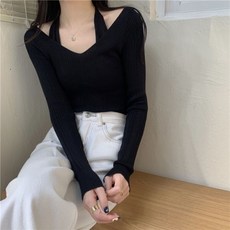 피어니스트 여성용 오프숄더 섹시 긴팔 티셔츠