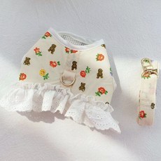 코코스튜디오 코코 플라워베어 하네스, 아이보리, 1개 M, 아이보리, 1개