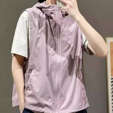 Elsso 女款高爾夫服背心防風連帽拉鍊外套