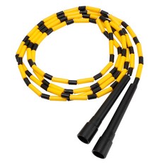 Ksy 兒童跳繩, 適用年齡 5~7 歲, 黃色黑色, 230公分 SY-330, 230cm, 黃黑條紋, 1條