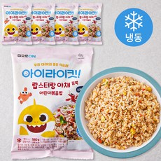 집으로ON 랍스터랑 야채듬뿍 어린이볶음밥 (냉동), 180g, 5개 - 핑크퐁어린이볶음밥