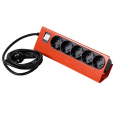 바나코 이지 픽스 데스크 멀티 플러그 오렌지 5구