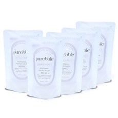 퓨어블 포밍 핸드워시 리필 퍼플 300ml, 플로랄향, 5개