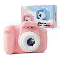 알테지 아동용 선물 미니 셀카 디지털 카메라 KD1000 + 16G SD카드 세트, KD1000(인디핑크), 1세트