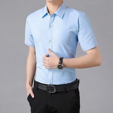 블랙101 남성용 로이제트 반팔 와이 셔츠 FC-2320856