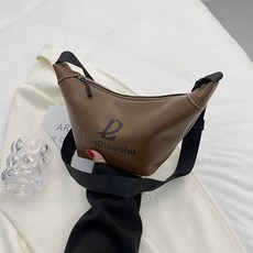 소리달 여성용 까미 심플한 방수 레터링 크로스백